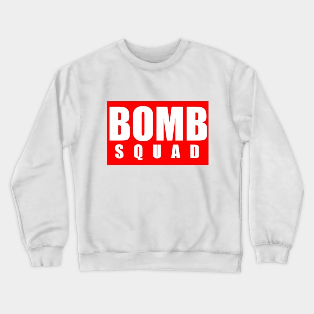 Bomb Squad - Transparent Logo Crewneck Sweatshirt by GodzillaMendoza